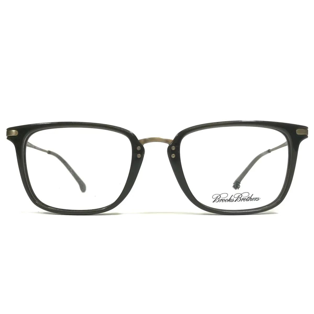 Brooks Brothers Eyeglasses Frames BB2020 5334 Gray Matte Gold Square 53-20-140
