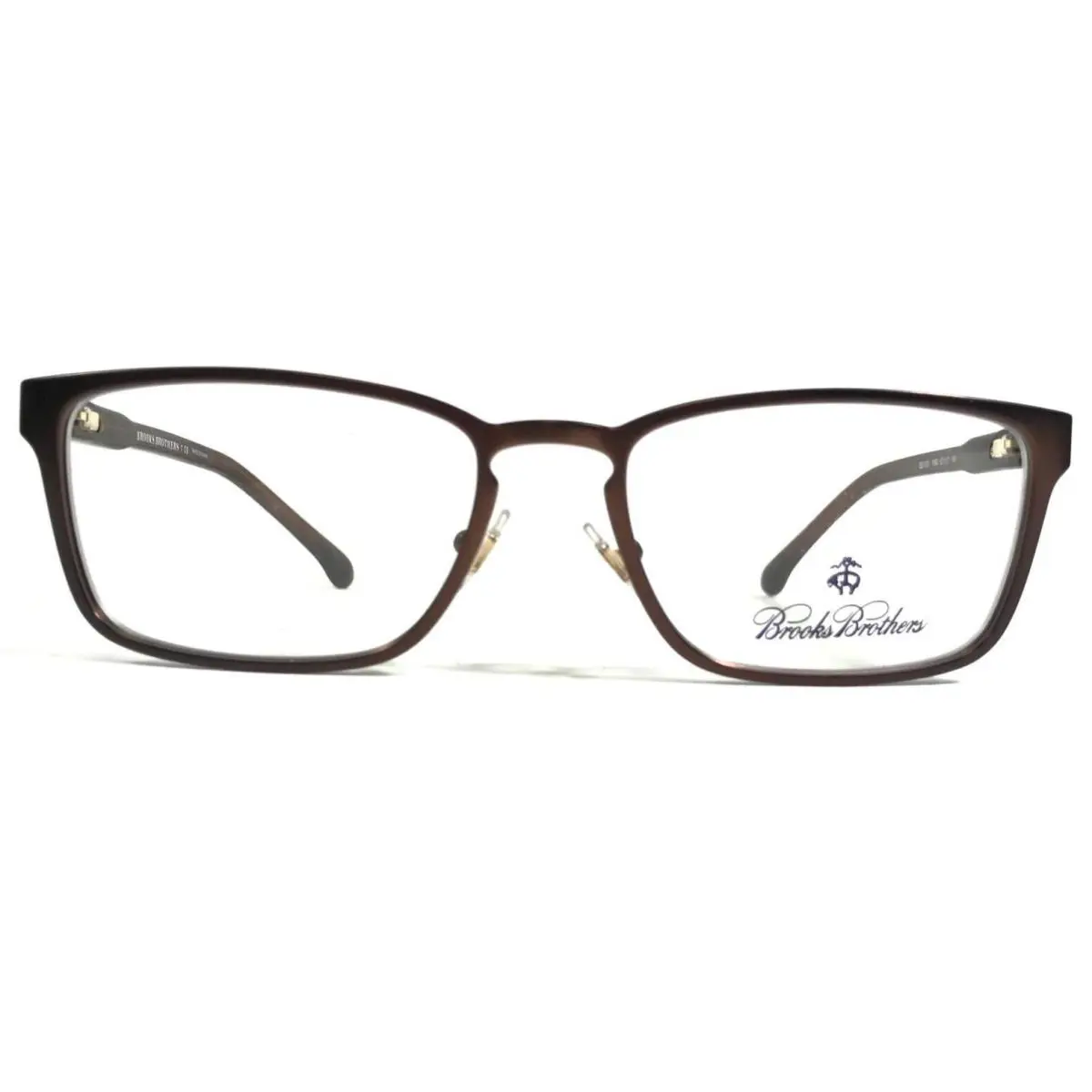 Brooks Brothers Eyeglasses Frames BB1031 1664 Brown Rectangular 53-17-140