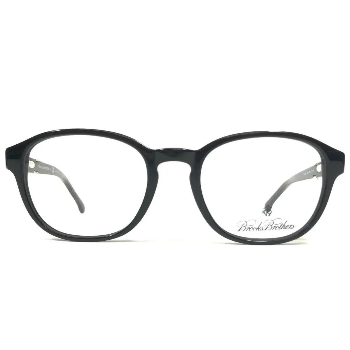 Brooks Brothers Eyeglasses Frames BB2024 6000 Black Round Full Rim 50-20-145