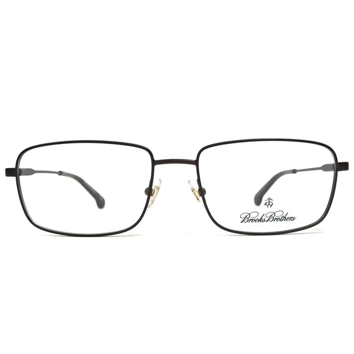 Brooks Brothers Eyeglasses Frames BB1034 1643 Brown Rectangular 55-17-145