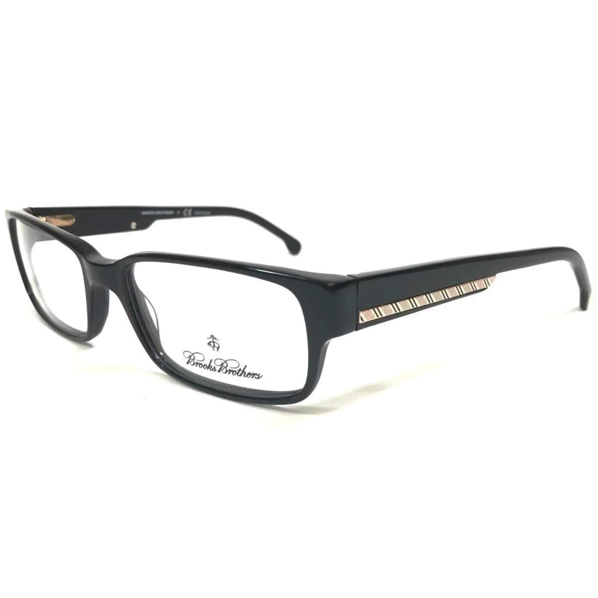 Brooks Brothers Eyeglasses Frames BB732 6000 Black Rectangular 54-17-140