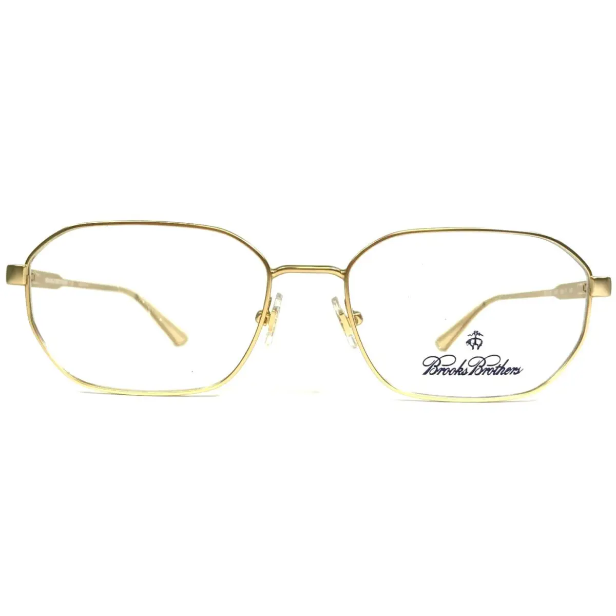 Eyeglasses Frames BB1053 1001 Gold Square Full Rim 55-17-145 by Brooks Brothers