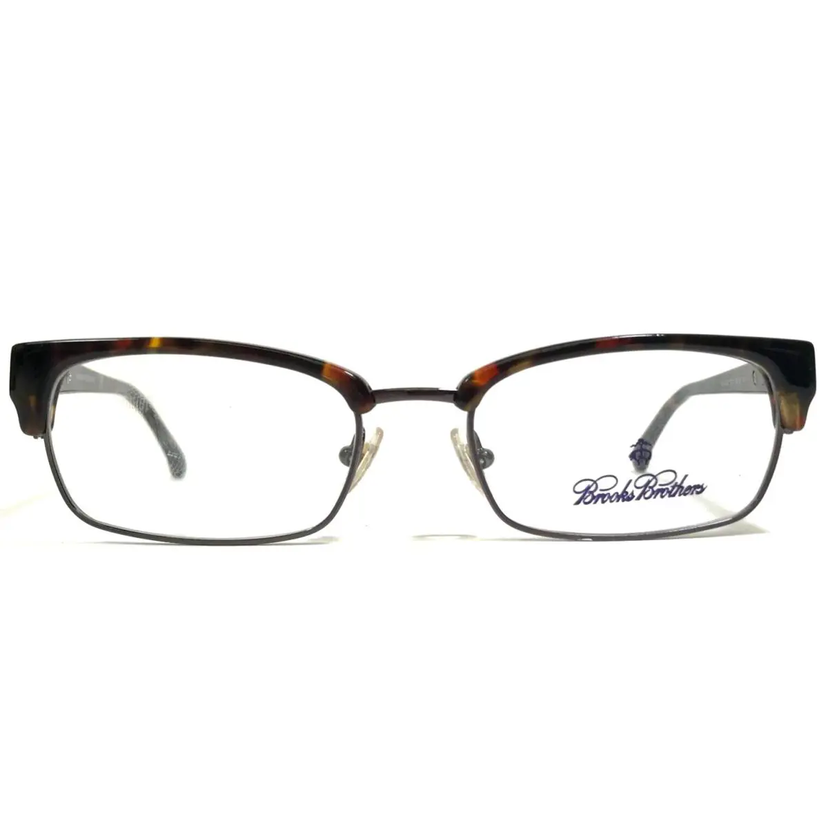 Eyeglasses Frames BB2002 6001 Brown Tortoise Gunmetal 52-18-140 by Brooks Brothers