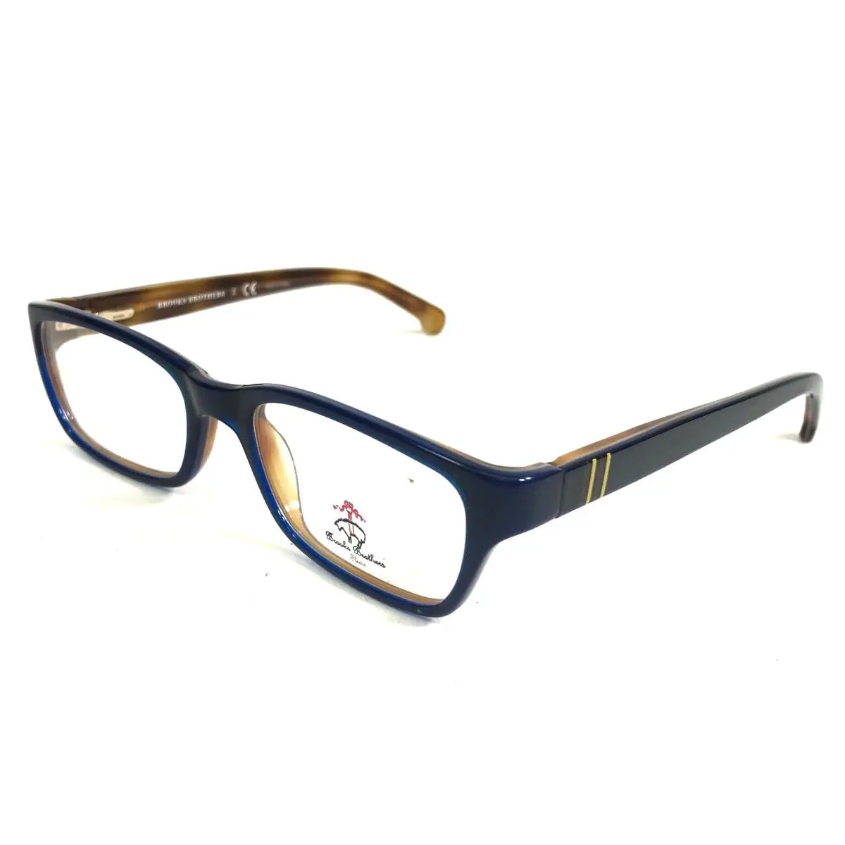 Kids Eyeglasses Frames BB2007 6059 Brown Blue 46-16-130 by Brooks Brothers