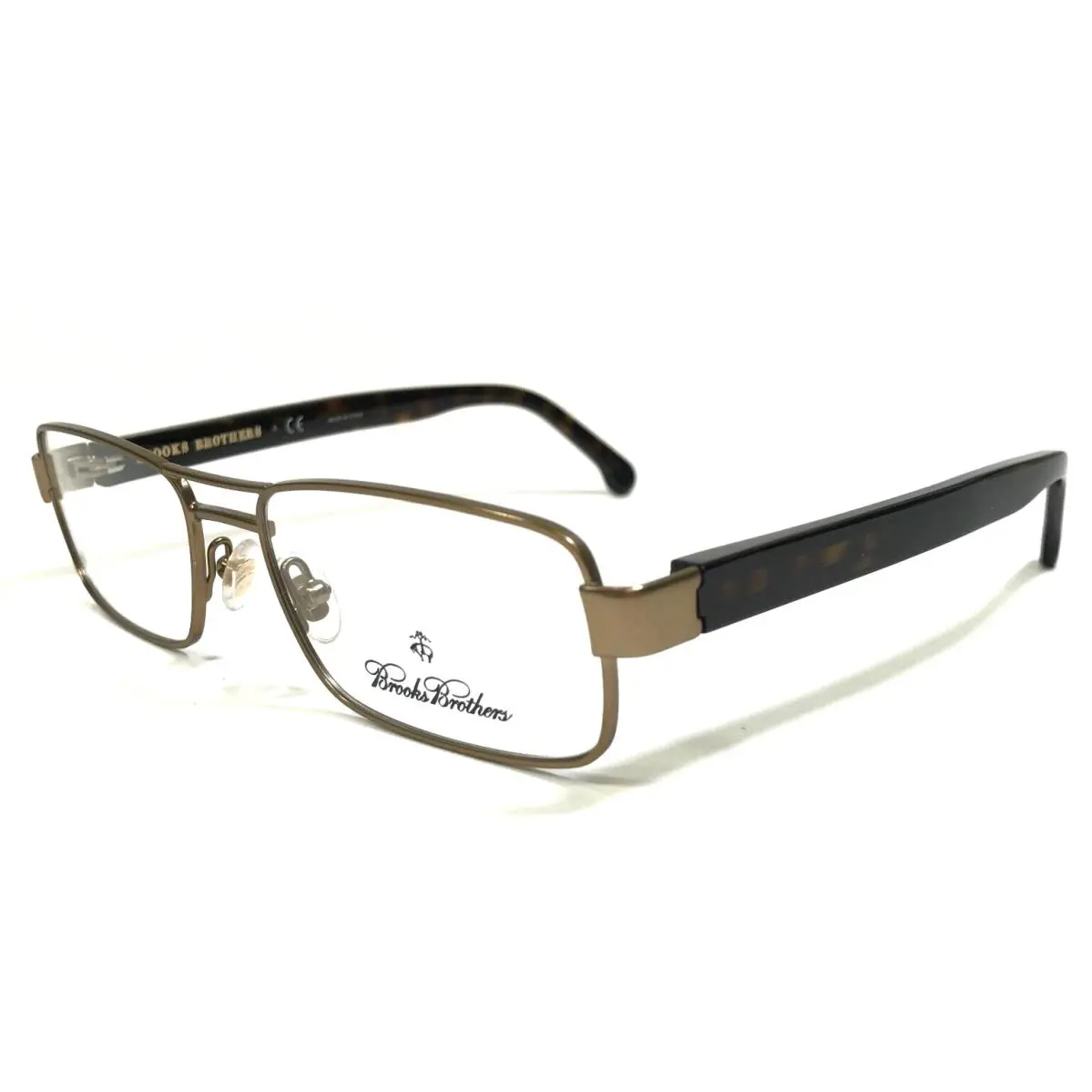 Eyeglasses Frames BB1011 1526 Brown Tortoise Dark Gold 53-17-145 by Brooks Brothers