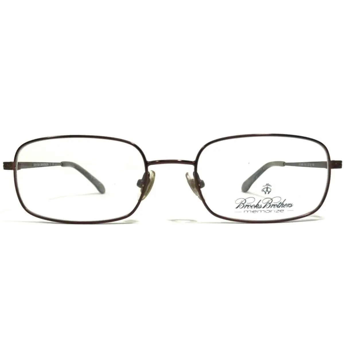 Eyeglasses Frames BB3005 1161 Brown Rectangular Wire 52-18-135 by Brooks Brothers