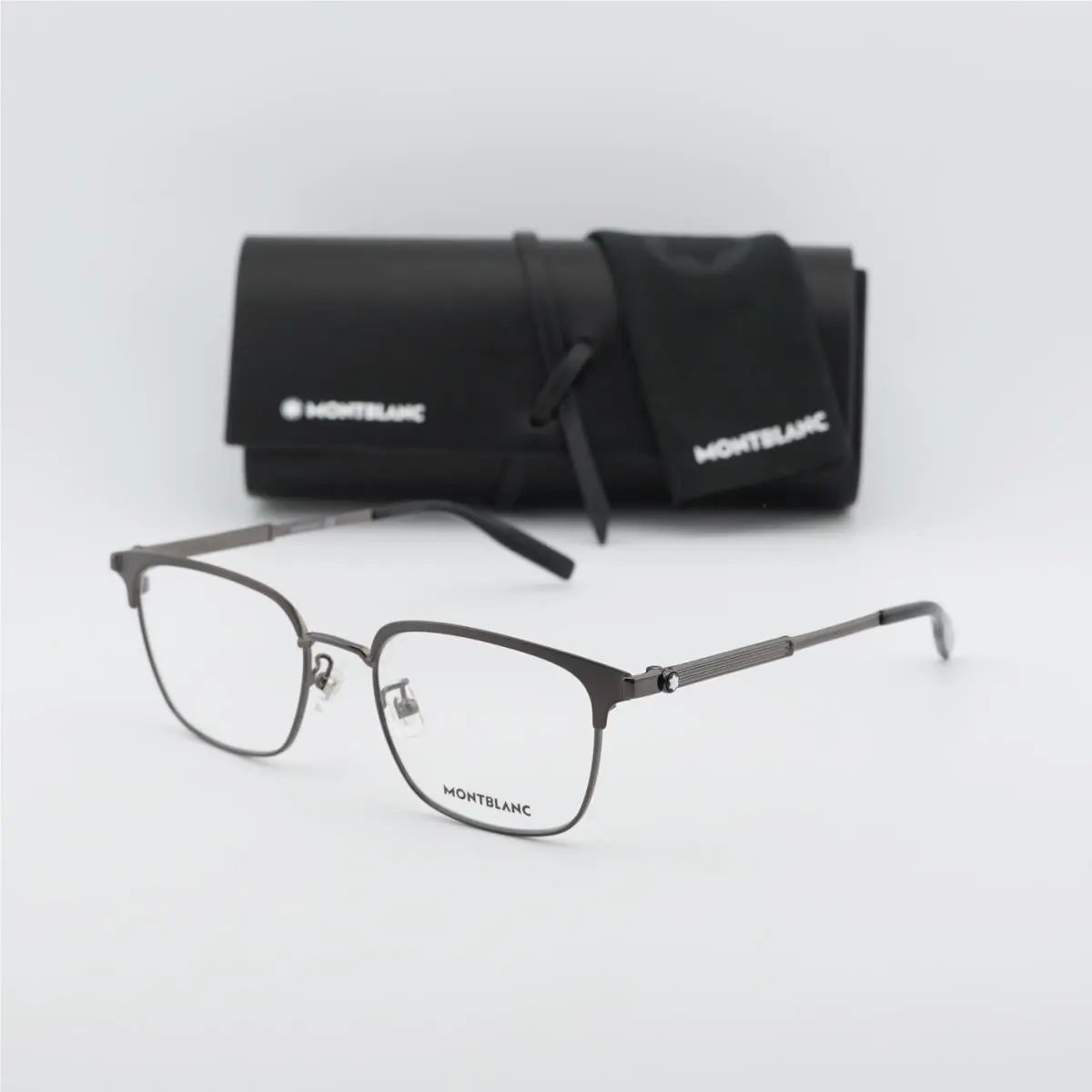 Montblanc MB0083OK 001 Grey 52mm Eyeglasses