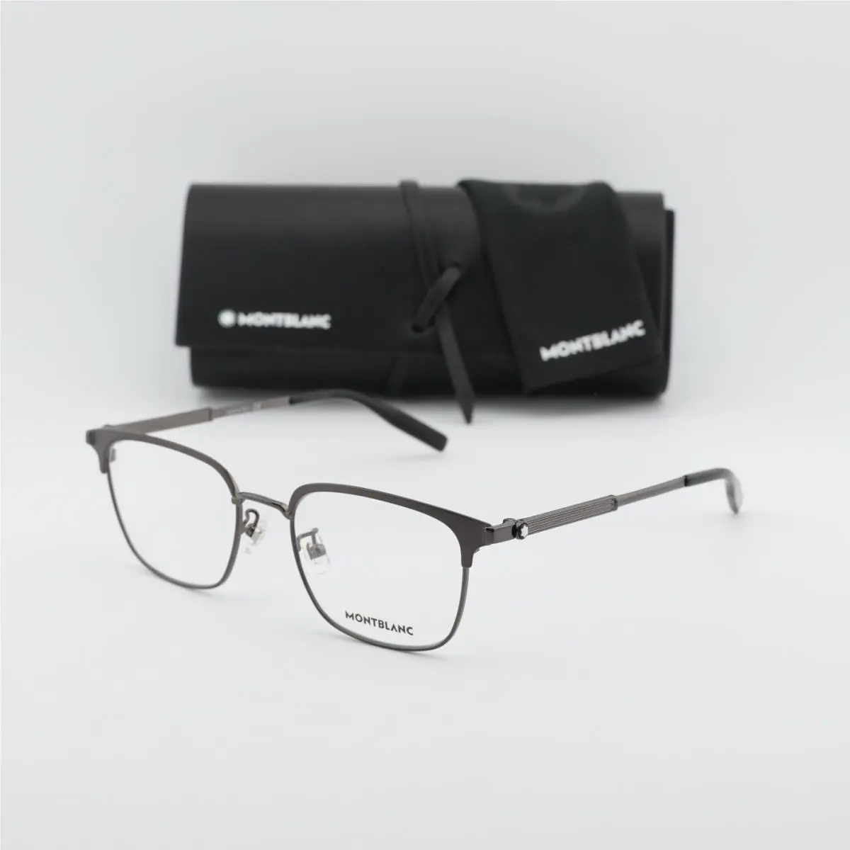 Montblanc MB0083OK 001 Grey 52mm Eyeglasses