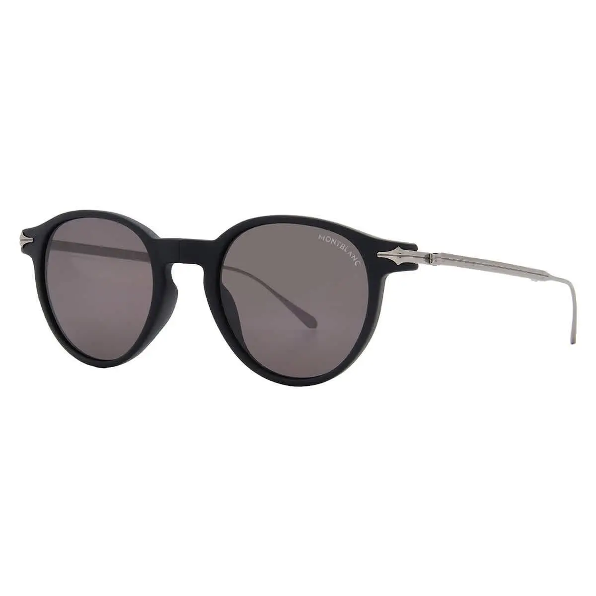 Grey Round Men`s Sunglasses MB0407S 002 49 MB0407S 002 49 by Montblanc