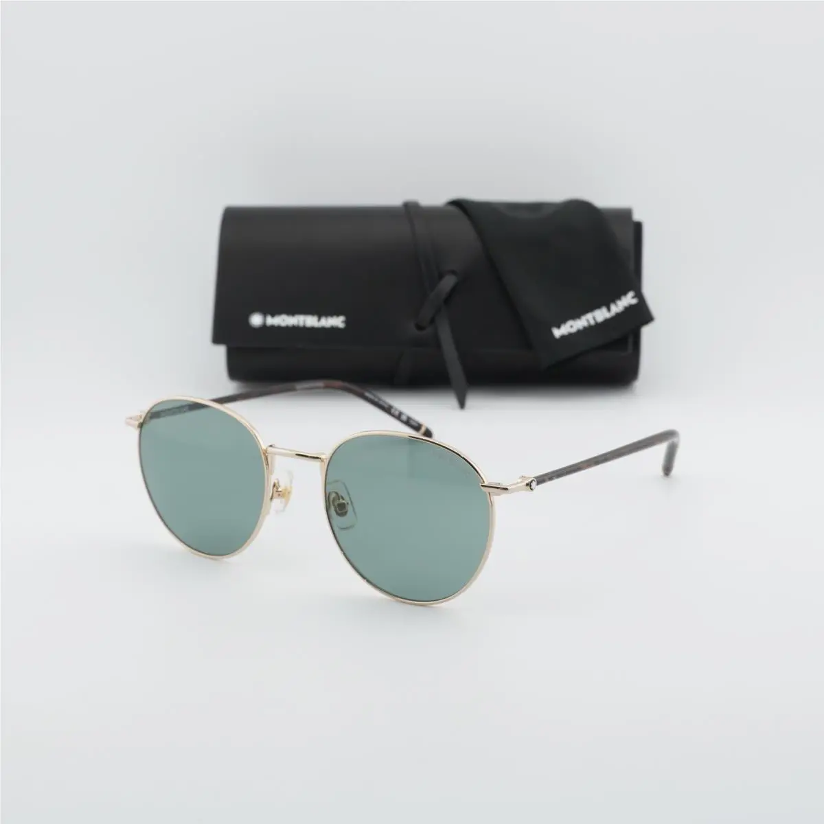Montblanc MB0343SA 002 Gold/grey 55-21-145 Sunglasses