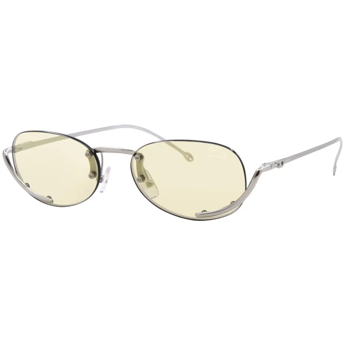 Diesel DL1004 111/V9 Sunglasses Brushed Silver/yellow/mirror Blue 53mm