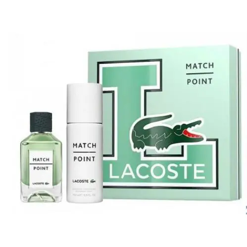 Lacoste Men`s Match Point 2pcs Edt Gift Set Fragrances 3616301778103