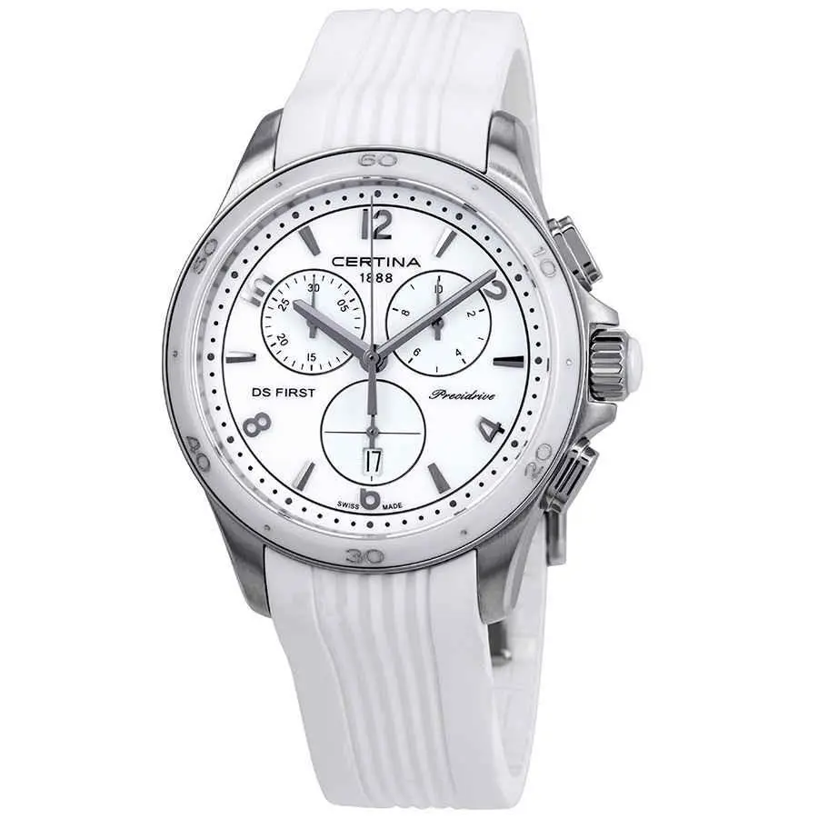 DS First Lady Chronograph White Dial Ladies Watch C030.217.17.017.00 by Certina