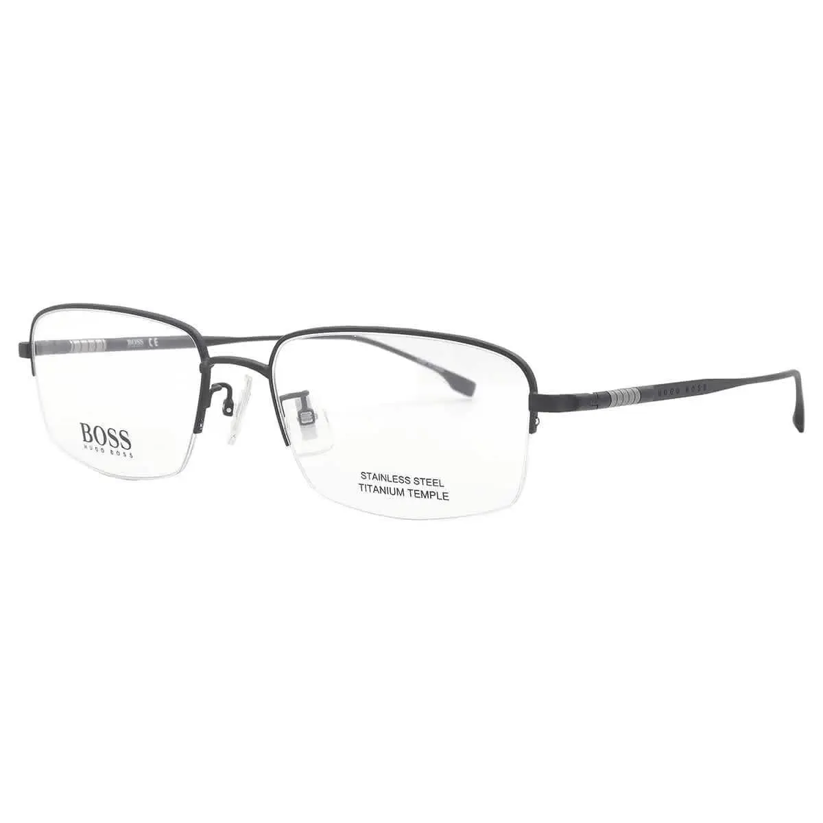 Hugo Boss Demo Rectangular Men`s Eyeglasses Boss 1298/F 0003 56 Boss 1298/F 0003