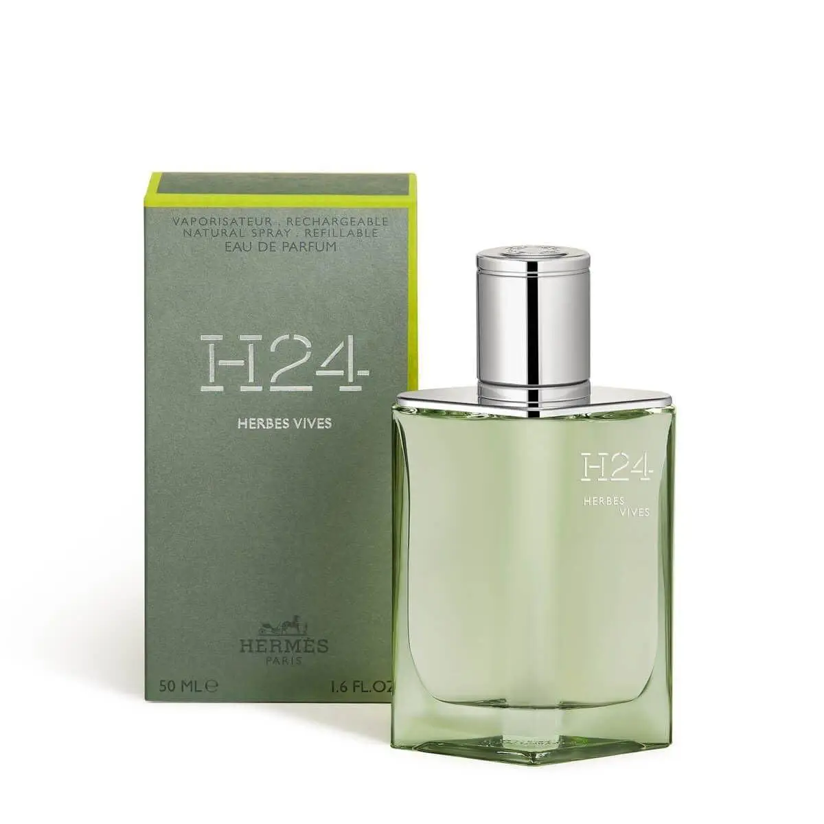 Hermes H24 Herbes Vives by Hermes Eau De Parfum Refillable Spray 1.7 oz For Men
