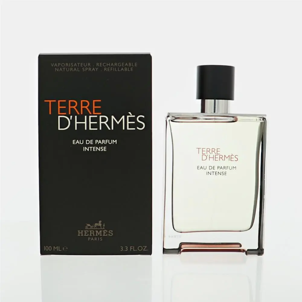 Terre D` Hermes Intense by Hermes Box For Men 3.3 Oz Eau De Parfum Spray