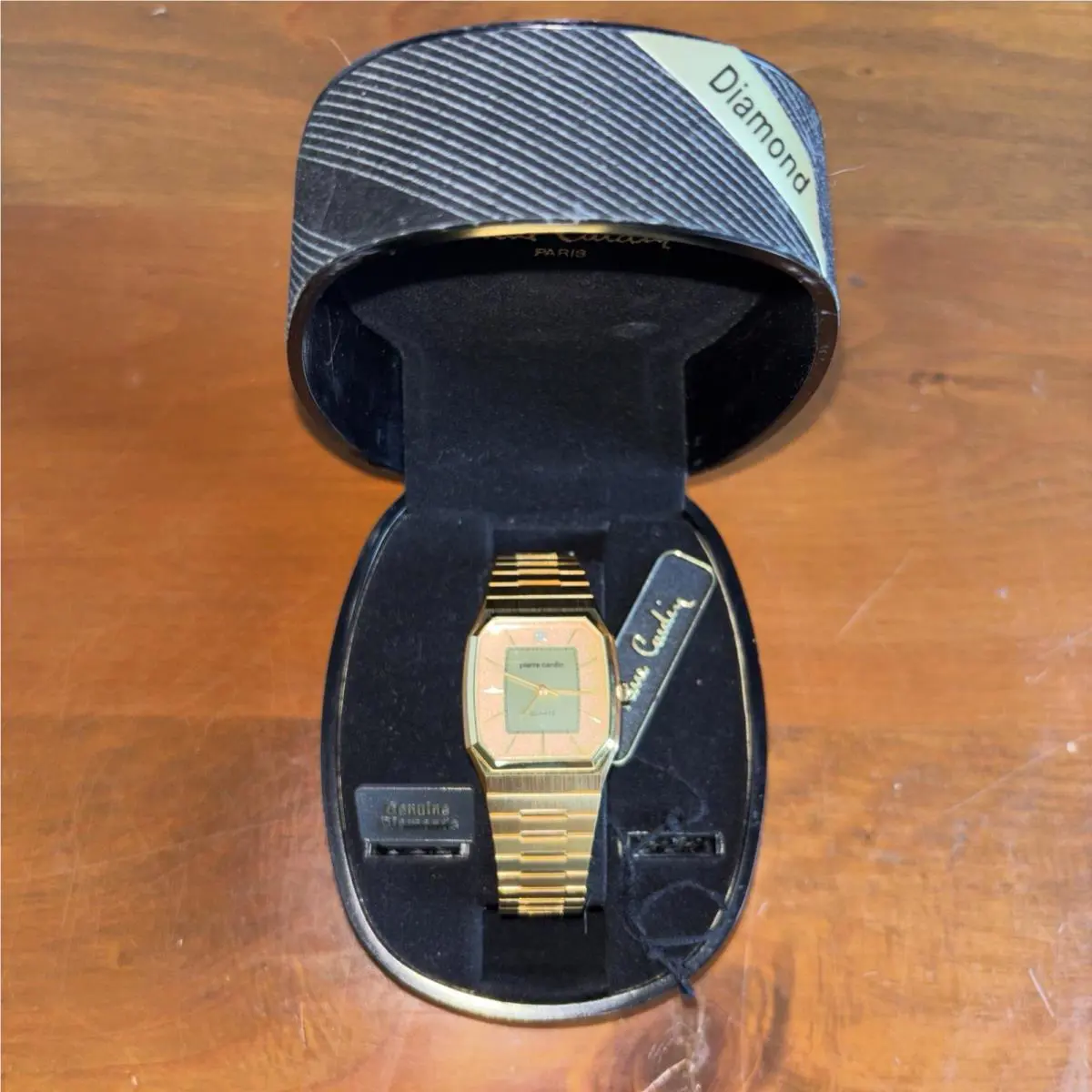 Pierre Cardin Diamond Gold Tone Women’s Quartz Watch Vintage
