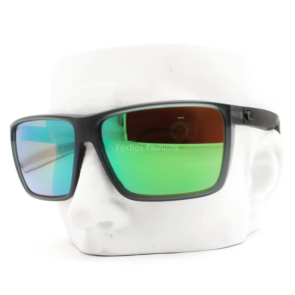 Costa Del Mar Rincon II Sunglasses Matte Smoke Gray Polarized Green Glass W/case