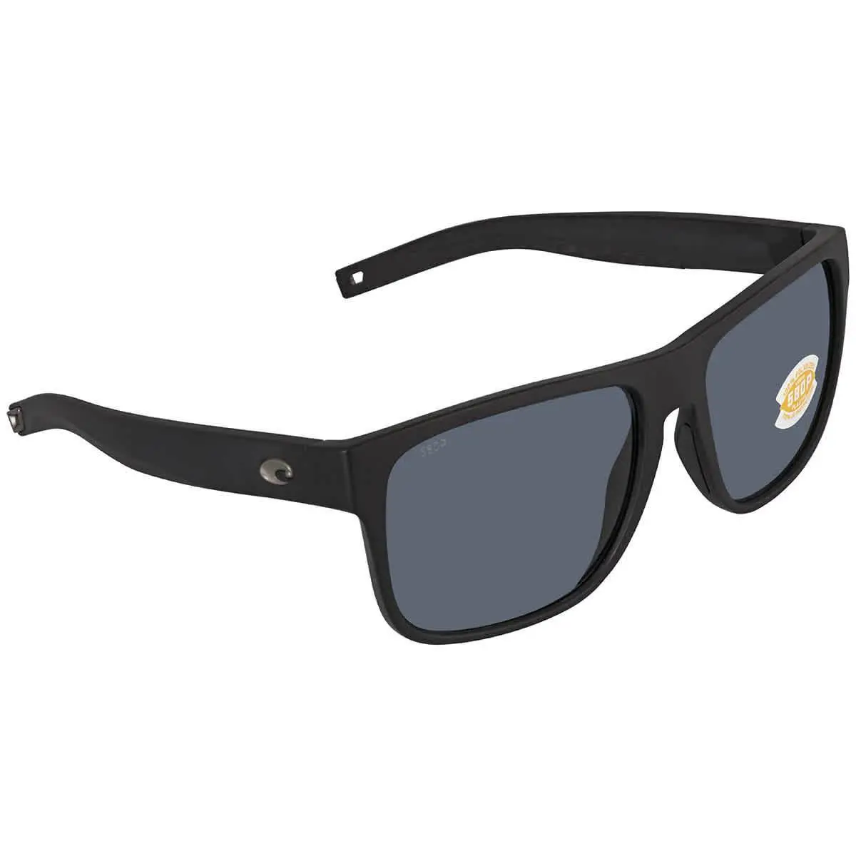 Costa Del Mar Spearo XL Grey Polarized Polycarbonate Men`s Sunglasses 6S9013 - Black, Frame: Black, Lens: Grey