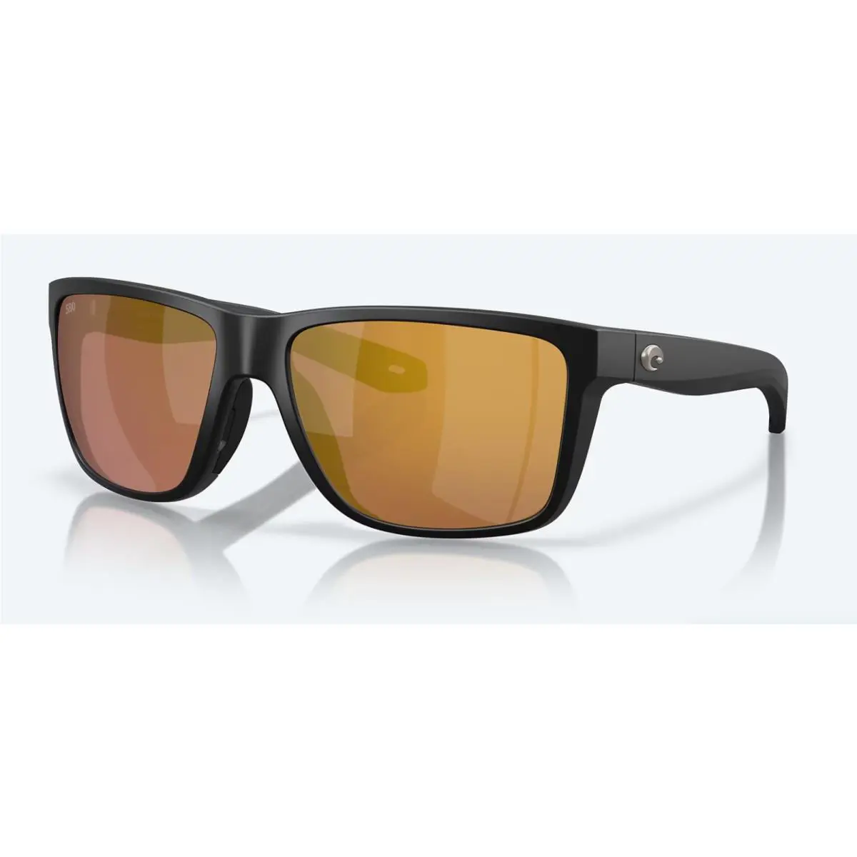 Costa Del Mar Broadbill II Matte Black Gold Mirror Polarized Glass 580G