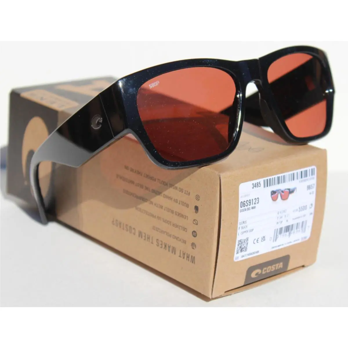 Costa Del Mar Suenos Polarized Sunglasses Black/copper 580P