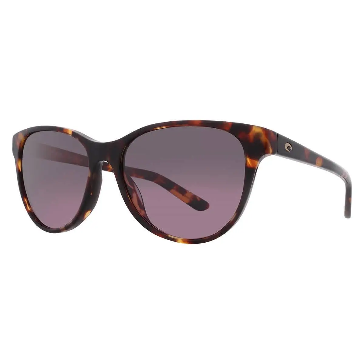 Costa Del Mar Catherine Rose Gradient Polarized Glass Cat Eye Ladies Sunglasses - Brown, Frame: Brown, Lens: Pink