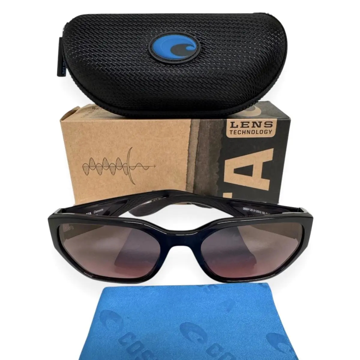Costa Del Mar Clemente Sunglasses Dark Purple Rose Polarized Glass with Case