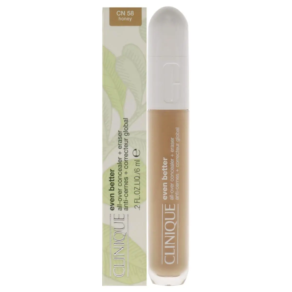 3 Pack Clinique Even Better All-over Concealer Plus Eraser-cn 58 Honey - 0.3 oz