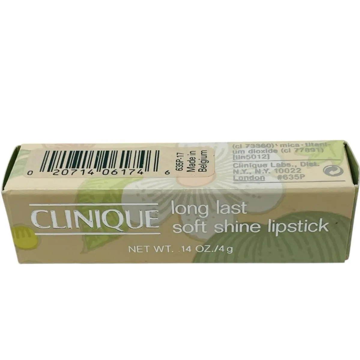 Clinique Long Last Soft Shine Lipstick Watermelon 0.14 oz Full Size Read
