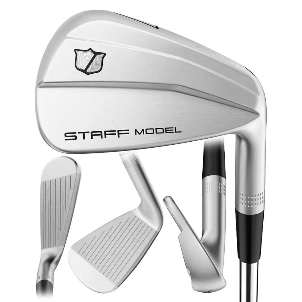 Wilson Men Staff Model Blade Forged Iron Set - 26 RH 4-PW Steel Stiff - Chrome