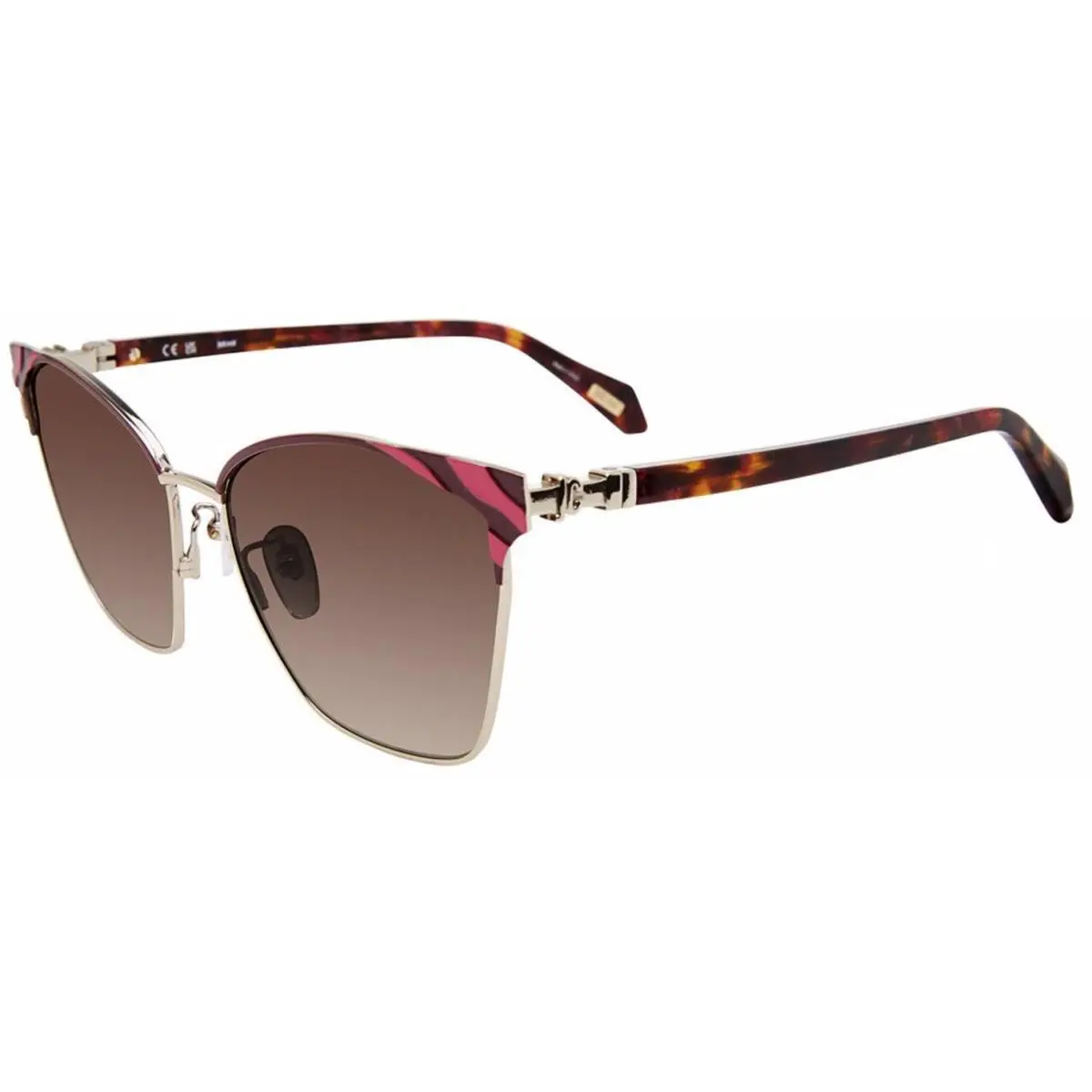 Just Cavalli Sjc 093 Light Gold 0492 Size 58 Sunglasses