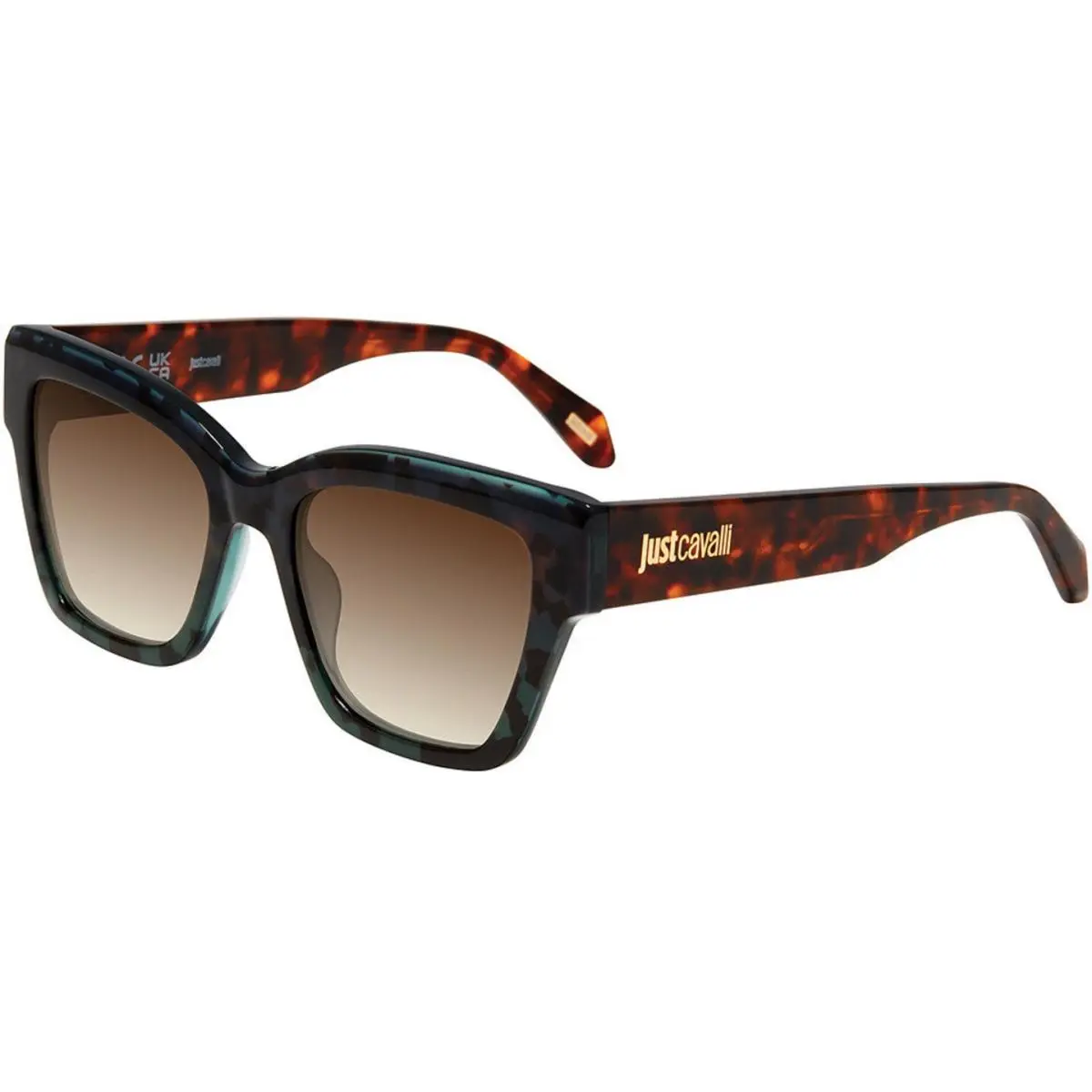 Just Cavalli Sjc 197 Brown/green Havana 0v34 Size 54 Sunglasses