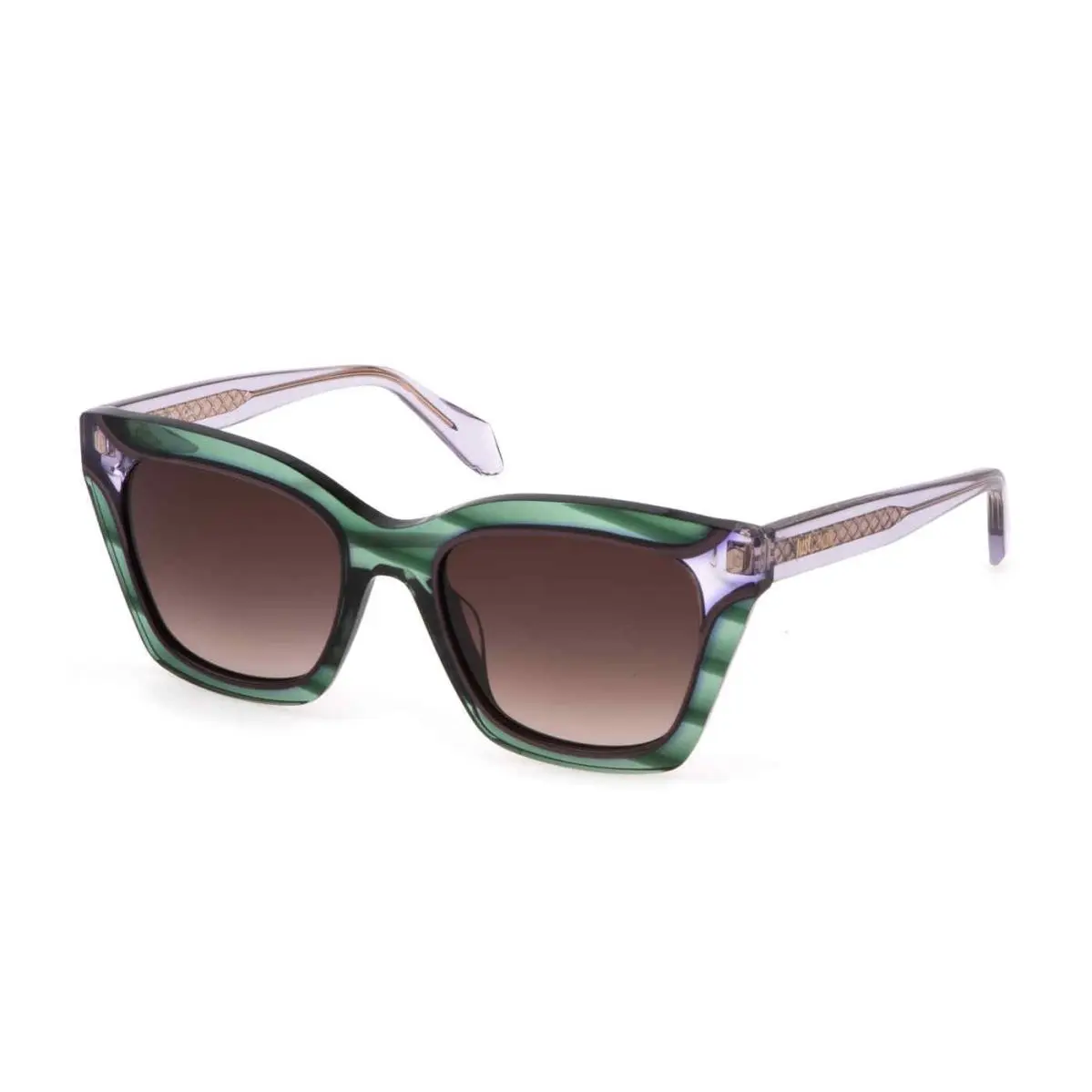 Just Cavalli Sjc 024 V Trasp. Green 0vbt Size 52 Sunglasses