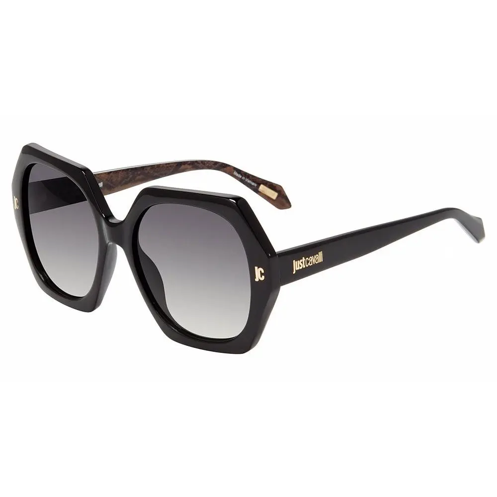 Just Cavalli SJC087 Sunglasses 0700 Shiny Black 56mm Unisex