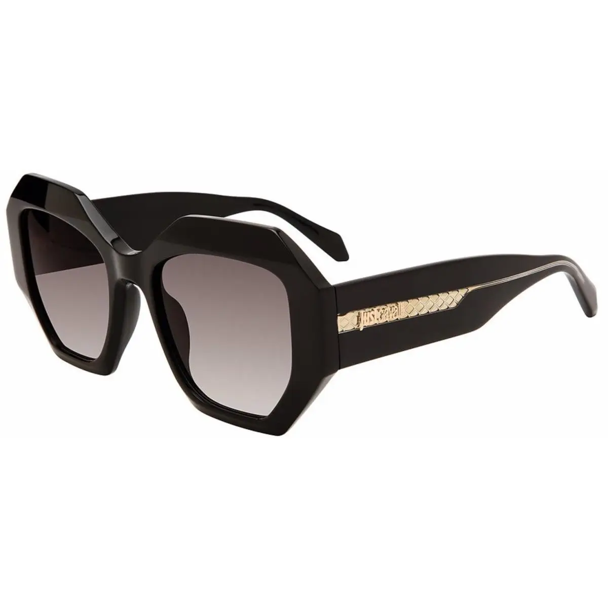 Just Cavalli Sjc 100 Shiny Black 0700 Size 53 Sunglasses