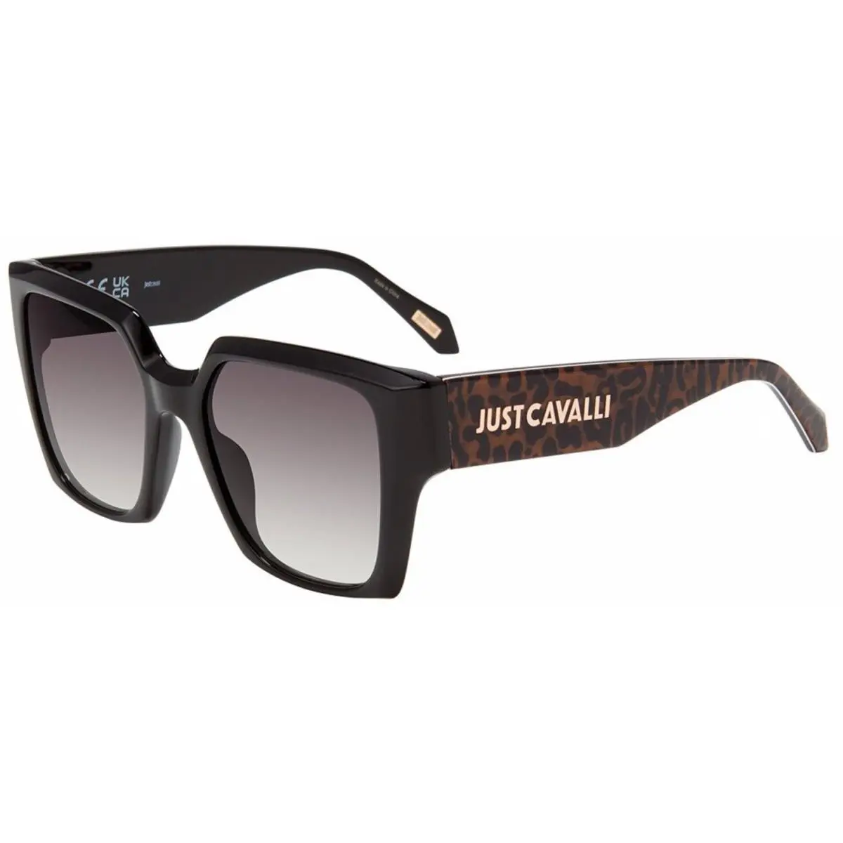 Just Cavalli Sjc 091 Shiny Black 0700 Size 53 Sunglasses