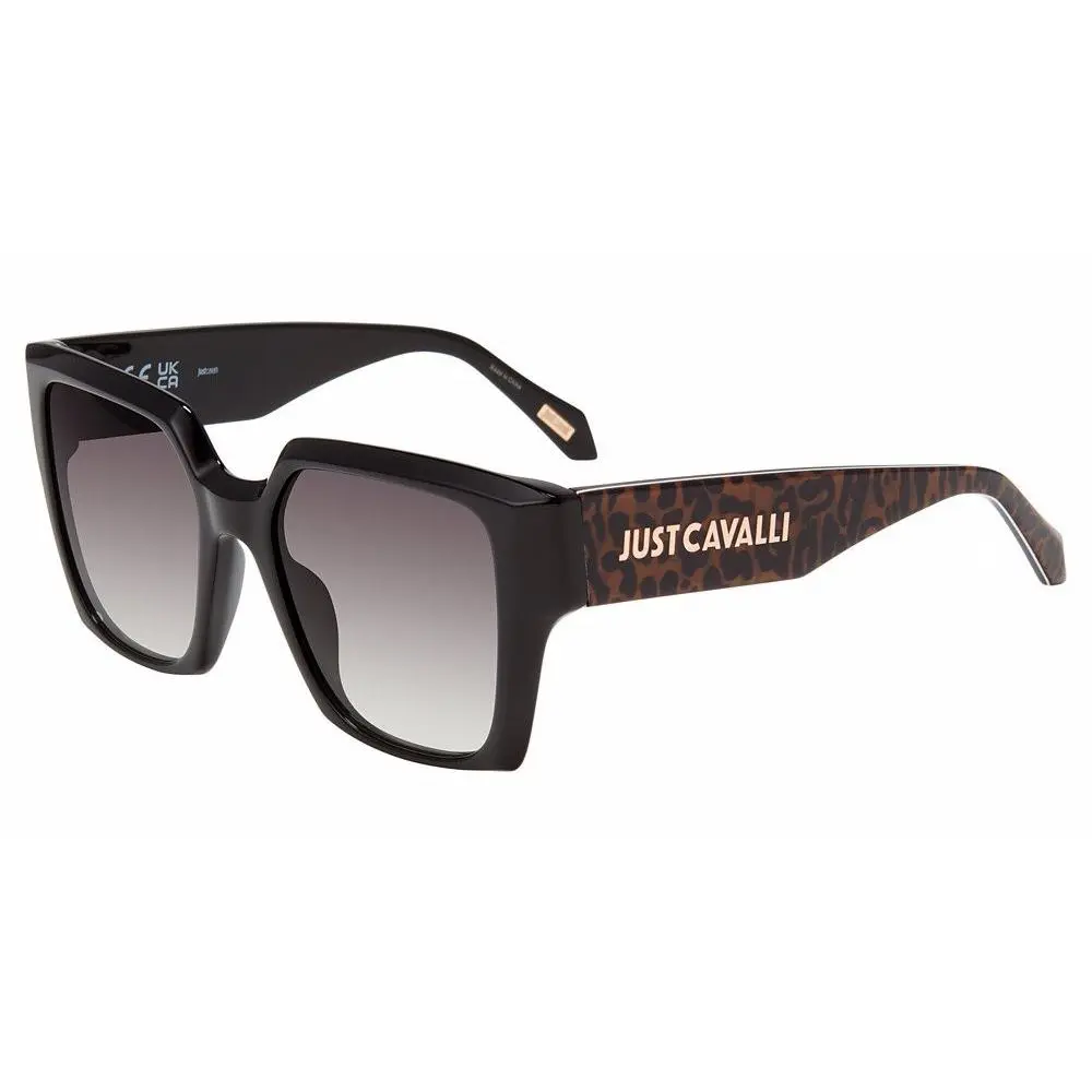 SJC091 Sunglasses 0700 Shiny Black 53mm Unisex by Just Cavalli