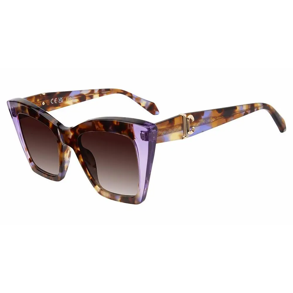 Just Cavalli SJC106V Sunglasses Shiny Brown/violet Havana 0An 52m
