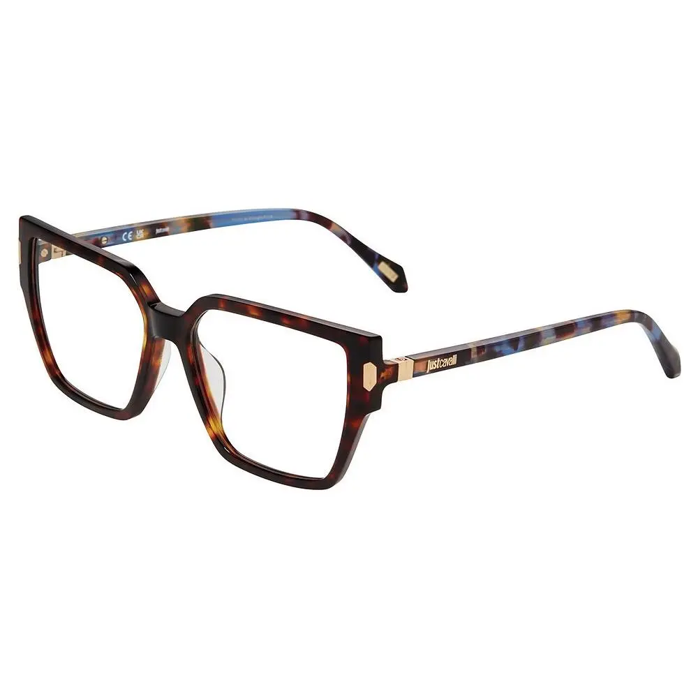 Just Cavalli Vjc 127 Brown/yellow Hav-0743 Size 55 Sunglasses