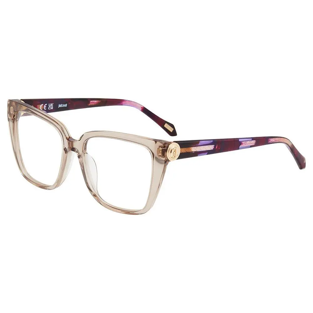 VJC186 Eyeglasses Eye Glasses 0ALV Shiny Transp.dove Grey by Just Cavalli