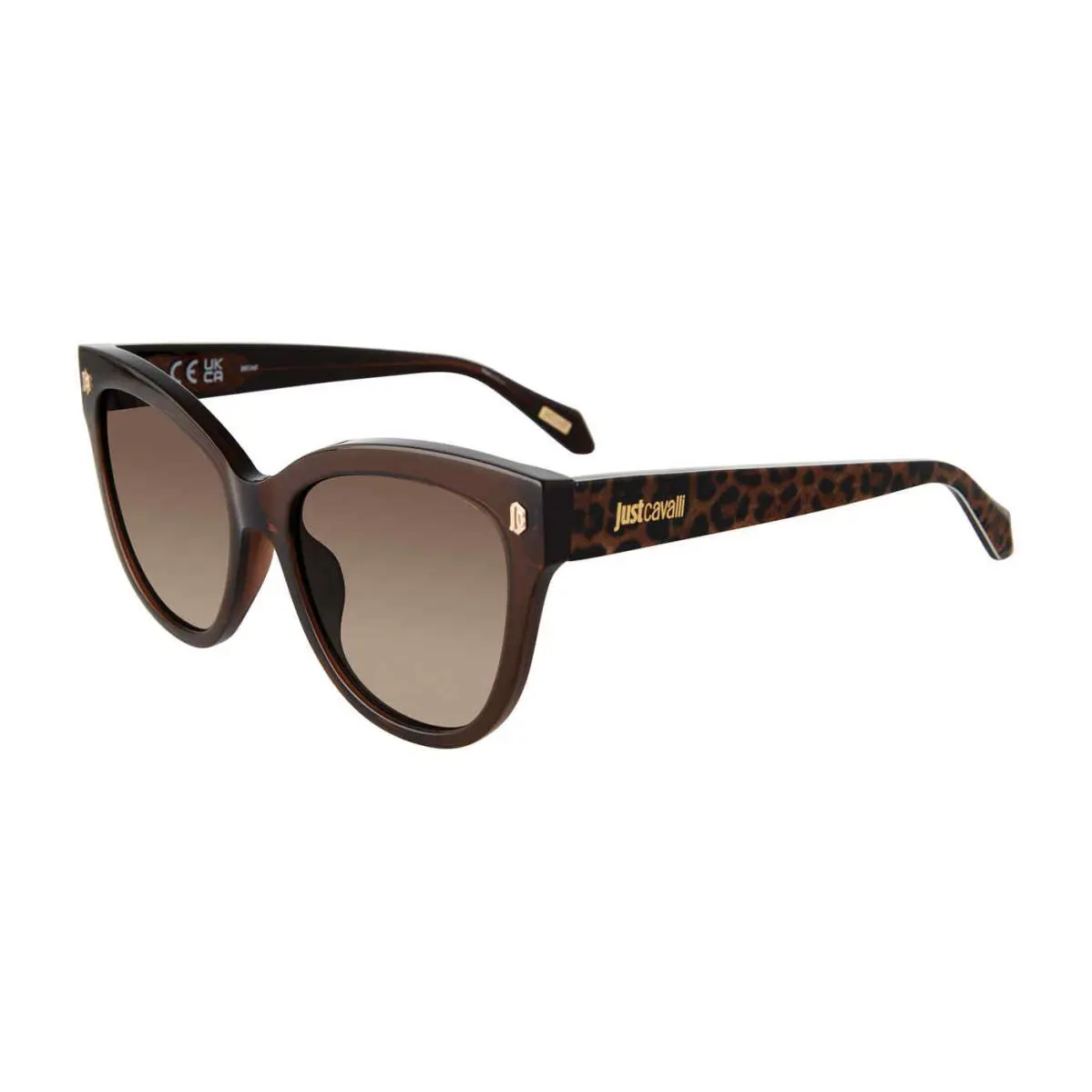 Just Cavalli SJC043 Sunglasses 0AAK Transp Brown 55mm Unisex