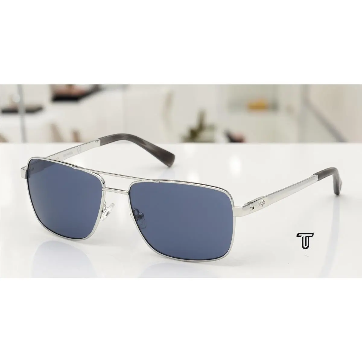 Harley Davidson HD0932X 06V Metal Dark Nickeltin Blue 59 mm Men`s Sunglasses