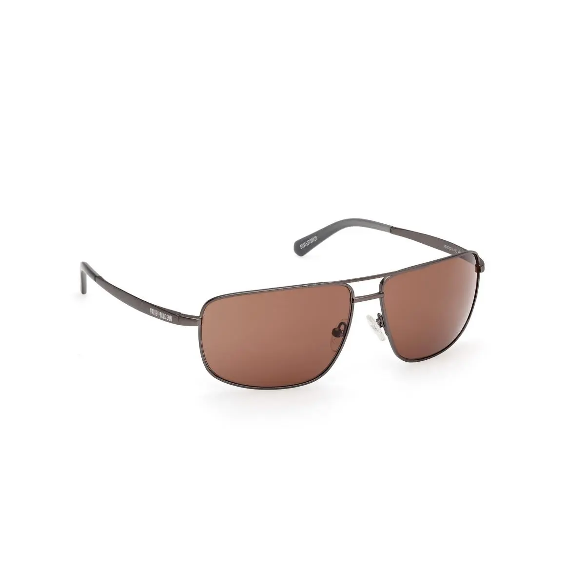 Harley Davidson HD00025 09E Metal Matte Gunmetal Brown 64 mm Men`s Sunglasses