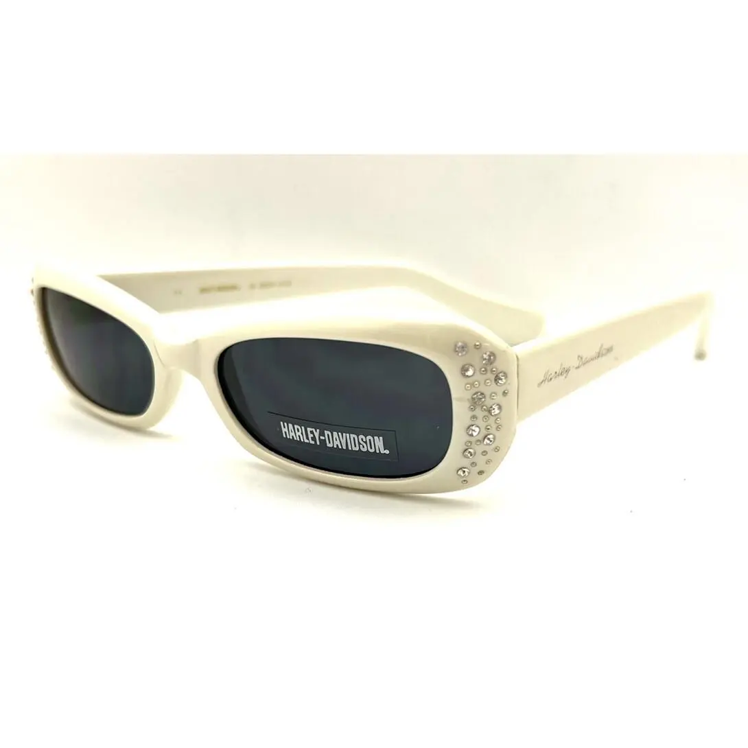 Harley Davidson Sunglasses Hds 459 White 52-17-135 with Generic Case