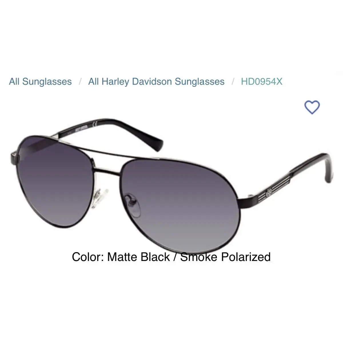 Harley Davidson Men’s Sunglasses HD0954X/S 10X 62-16-140 3p W/case