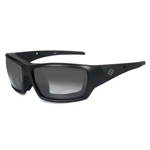 Harley-davidson Men`s Shadow-alt Fit Light Adjust Matte Black Sunglasses HFSHA05