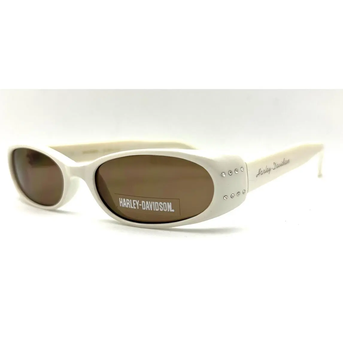 Harley Davidson Sunglasses Hds 458 White 50-16-135 with Generic Case