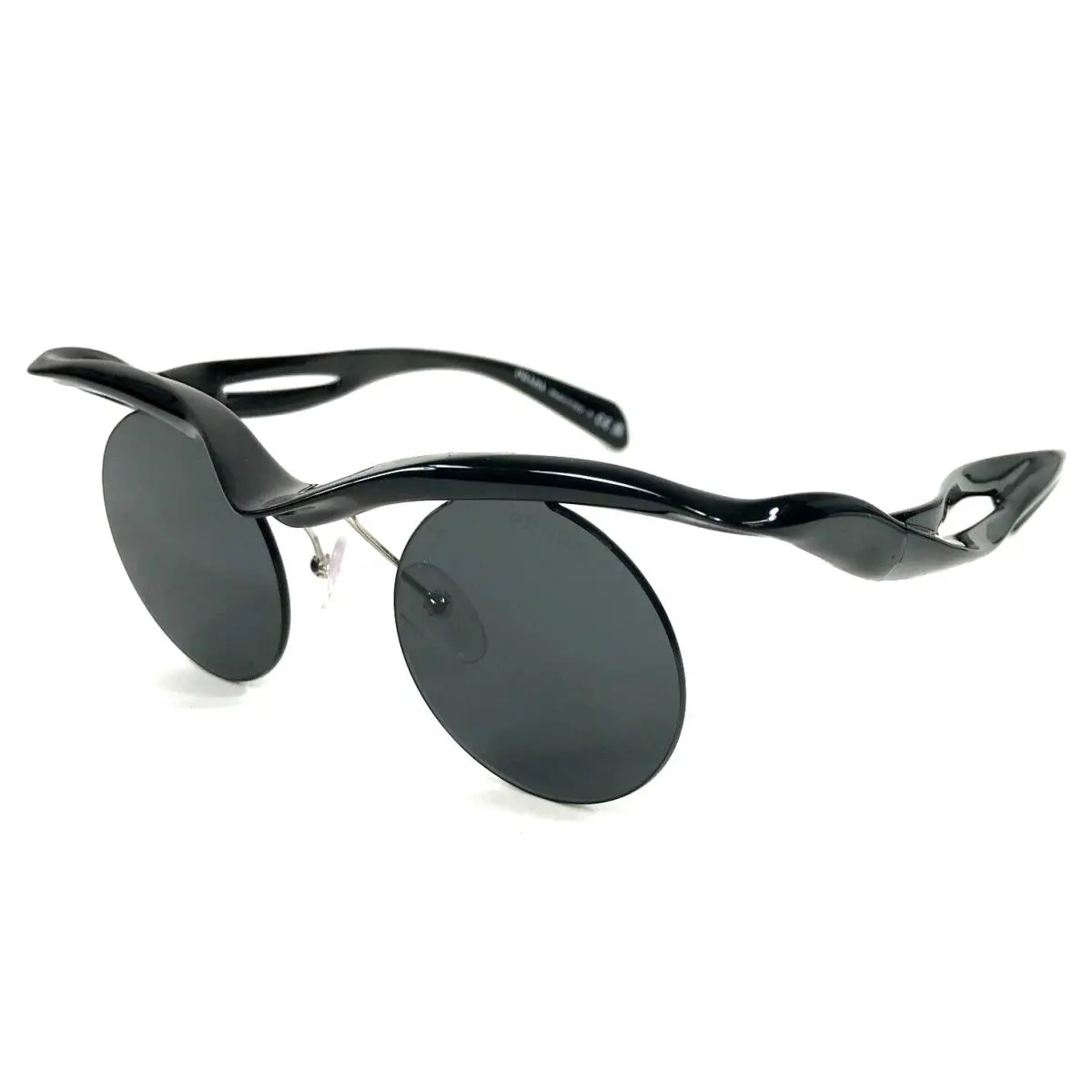 Prada Sunglasses SPRA24 1AB-5S0 Black Morph Frames w/ Dark Gray Lenses 43-22-135