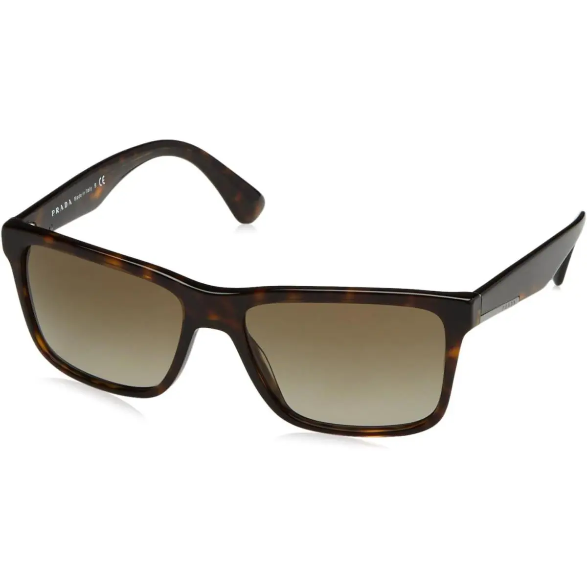 PR19SS 1AB0A7 Sunglasses 59mm Havana / Brown Gradient Lens by Prada