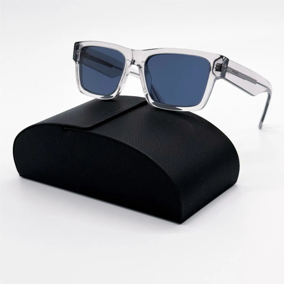 Prada Sunglasses PR25ZS U430A9 Square Gray/blue Men Eyewear PR 25ZS Spr 25Z